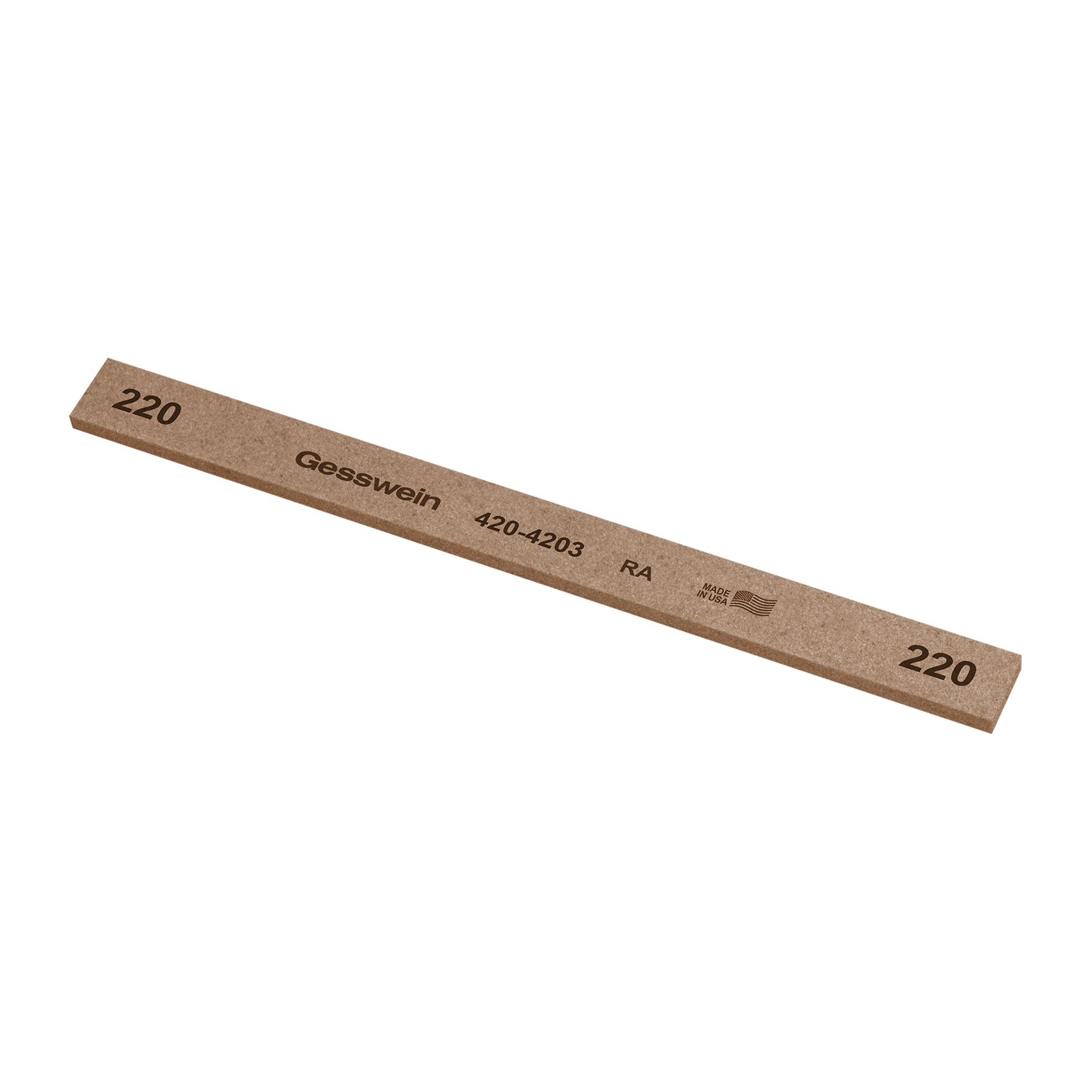 RA stone 13x3x150mm, Grit 220 - Rectangular
