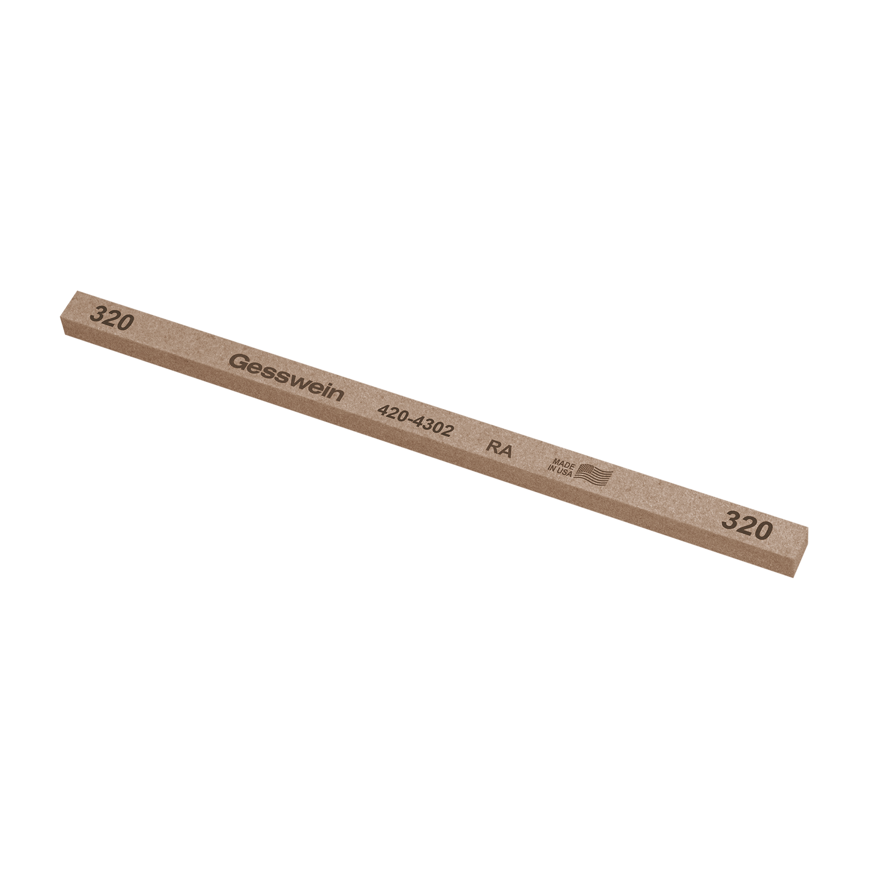 RA stone 6x6x150mm, Grit 320 - Square