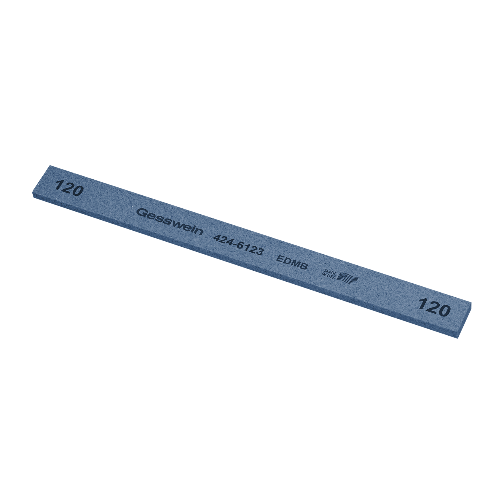 EDM Blue stone 13x3x150mm, Grit 120 - Rectangular