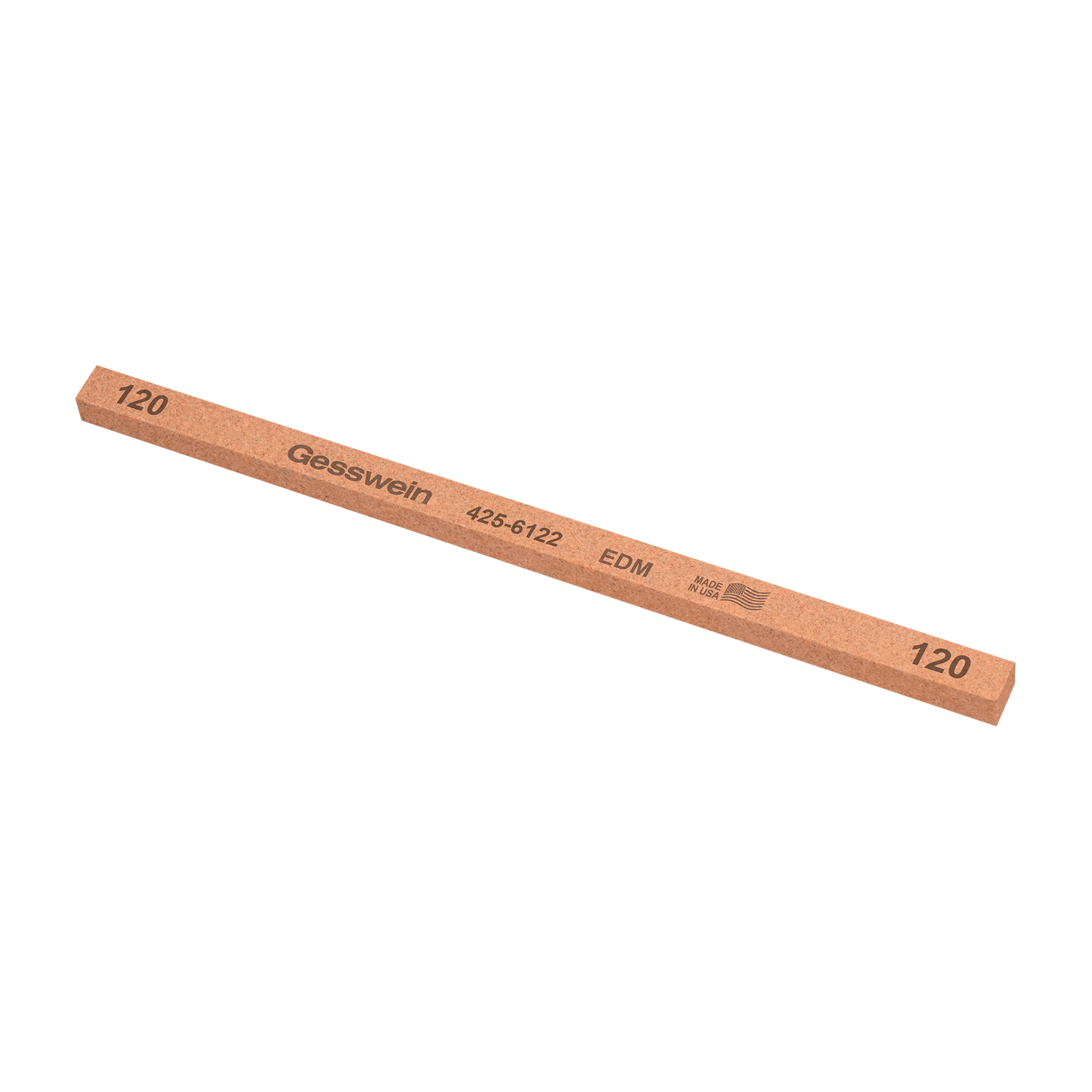 EDM stone 6x6x150mm, Grit 120 - Square