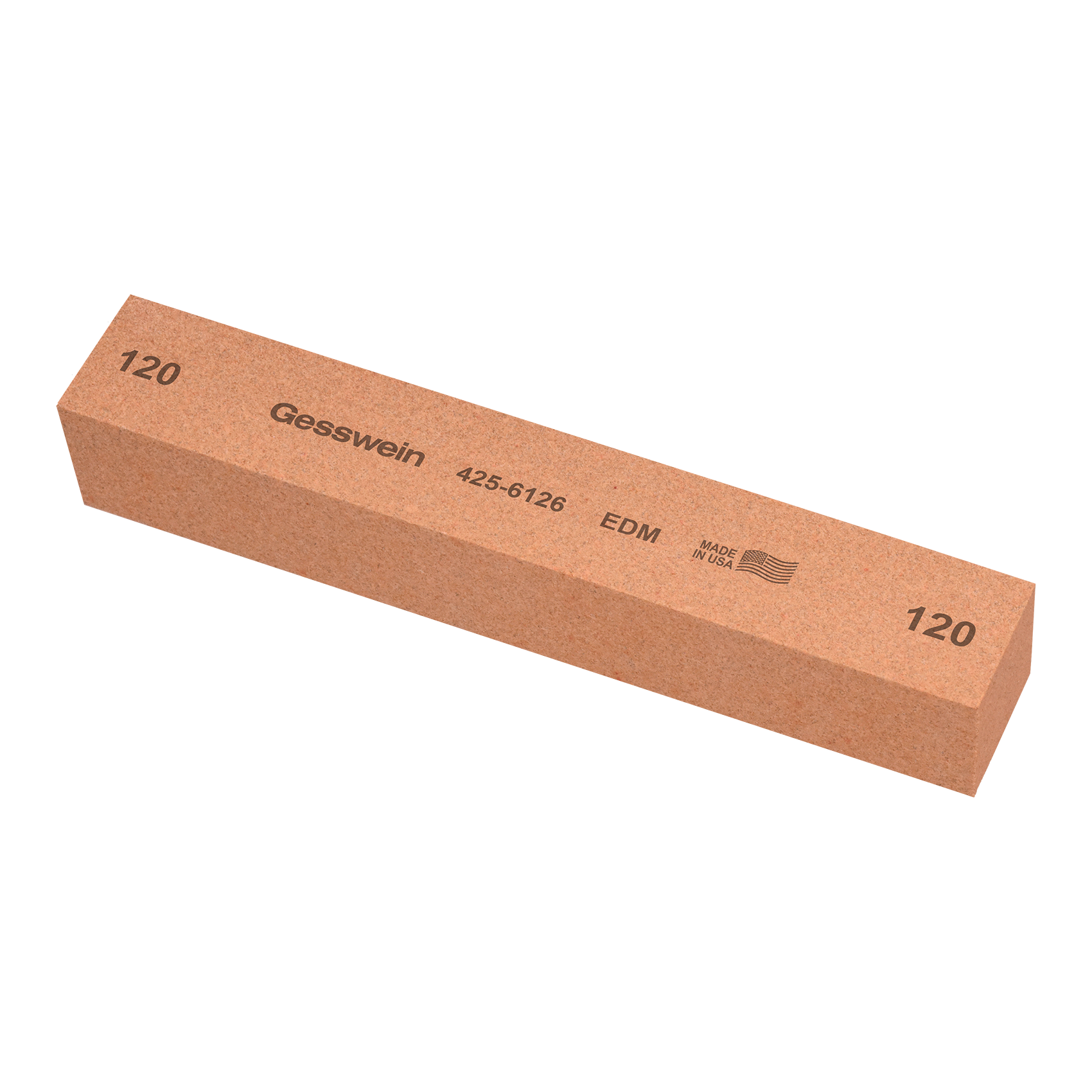 EDM stone 25x25x150mm, Grit 120 - Square