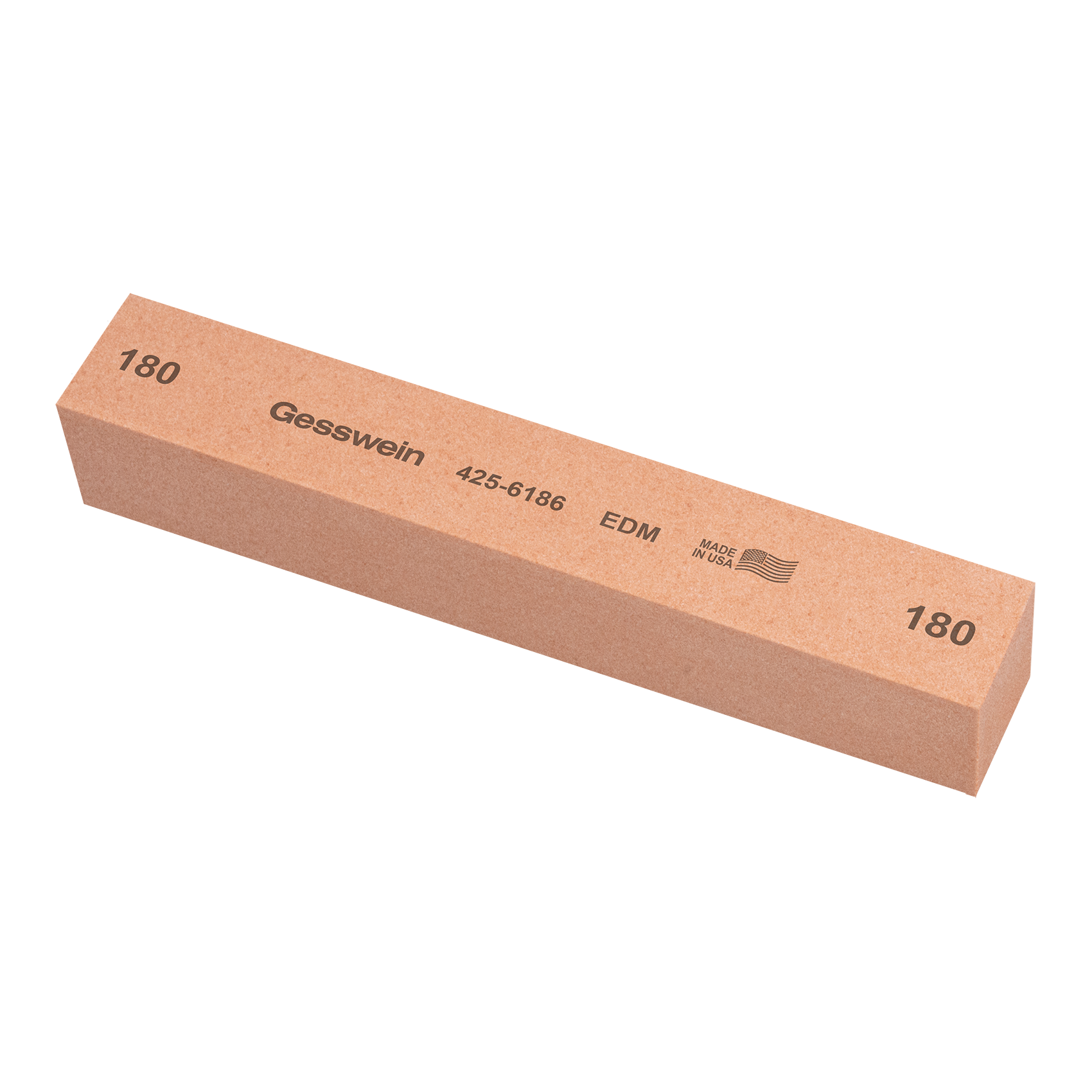 EDM stone 25x25x130mm, Grit 180 - Square