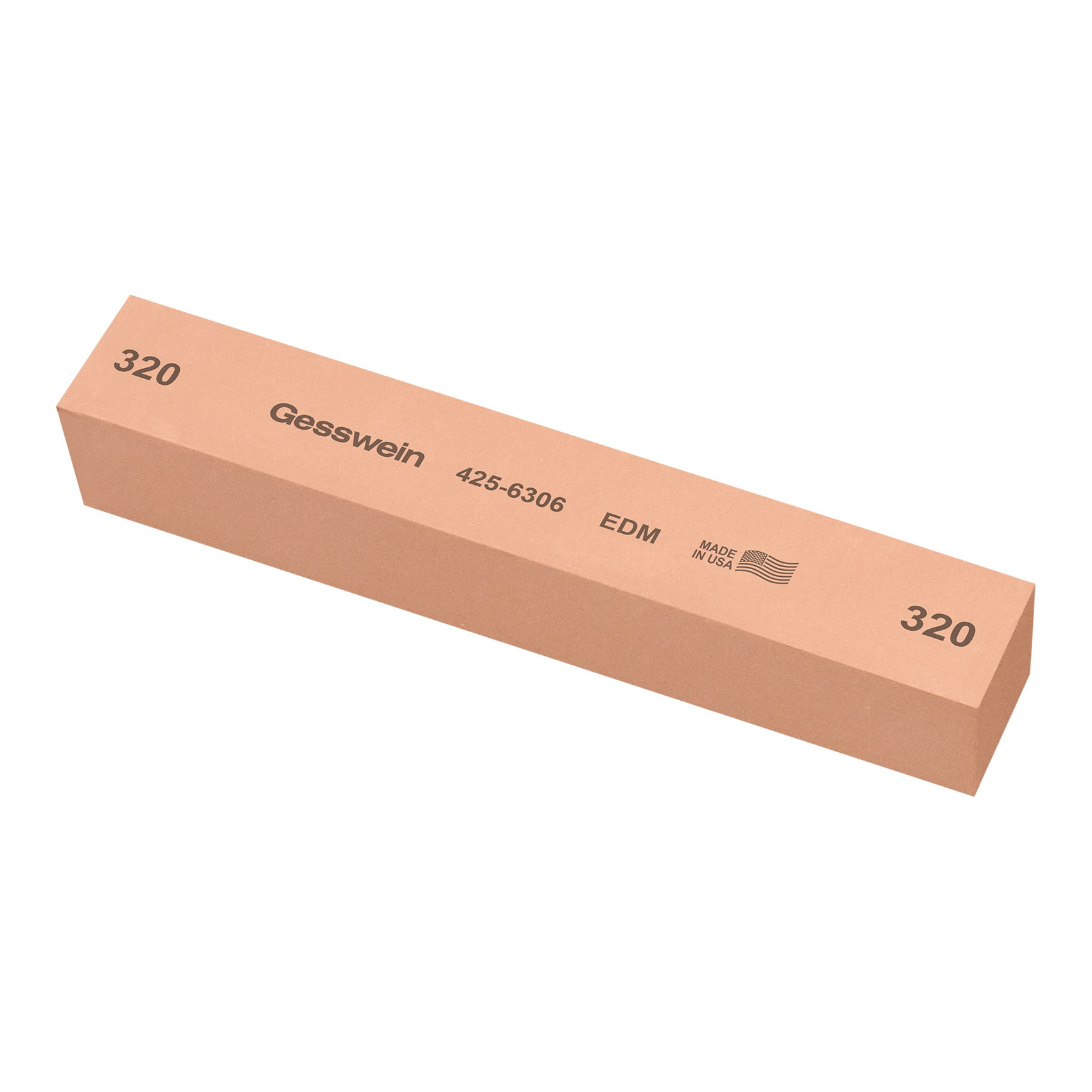 EDM stone 25x25x130mm, Grit 320 - Square