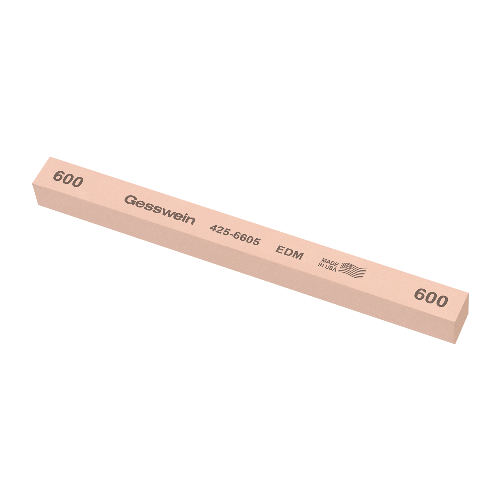EDM stone 13x13x150mm, Grit 600 - Square