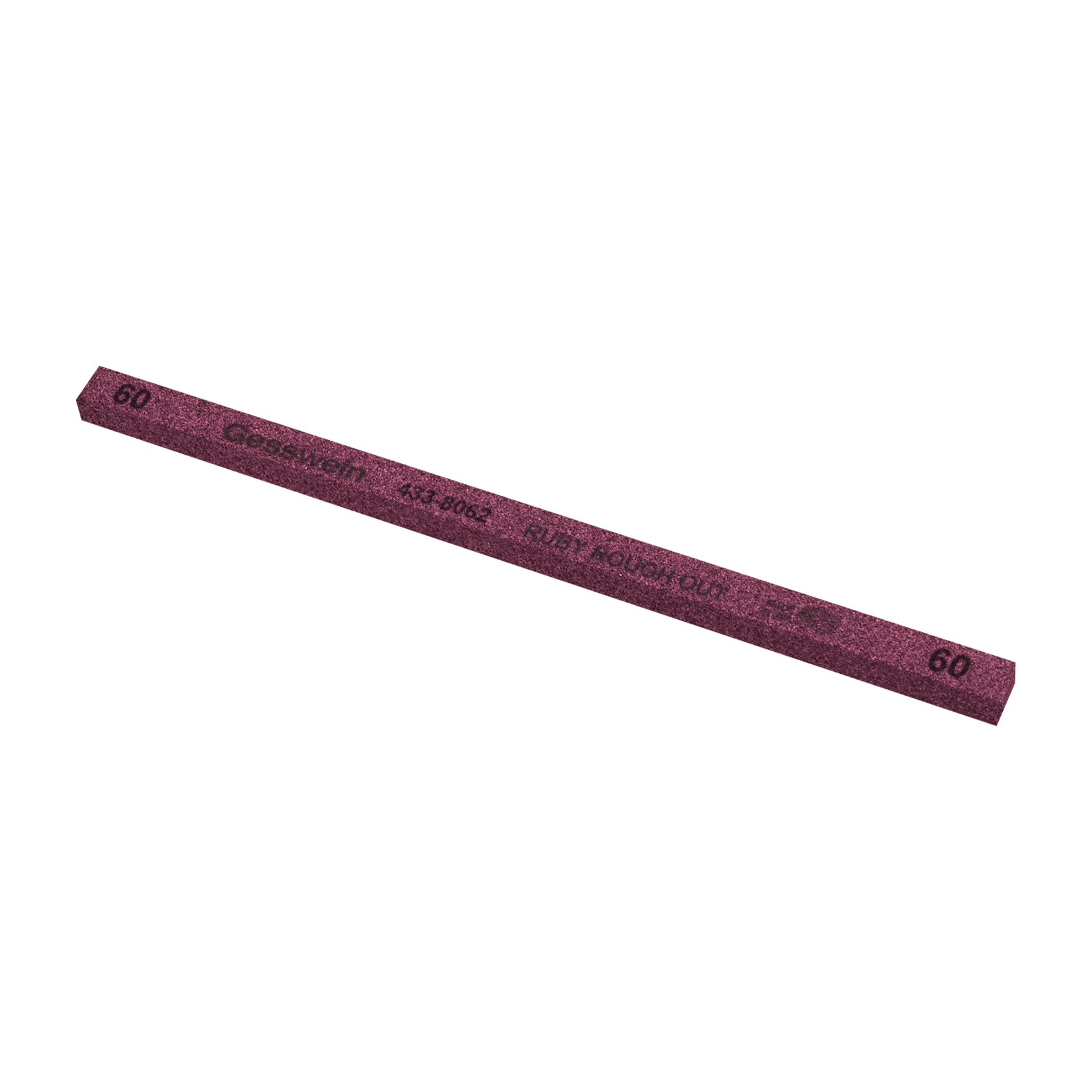 Pietra Ruby Rough Out 6x6x150mm, Grana 60 - Quadrata