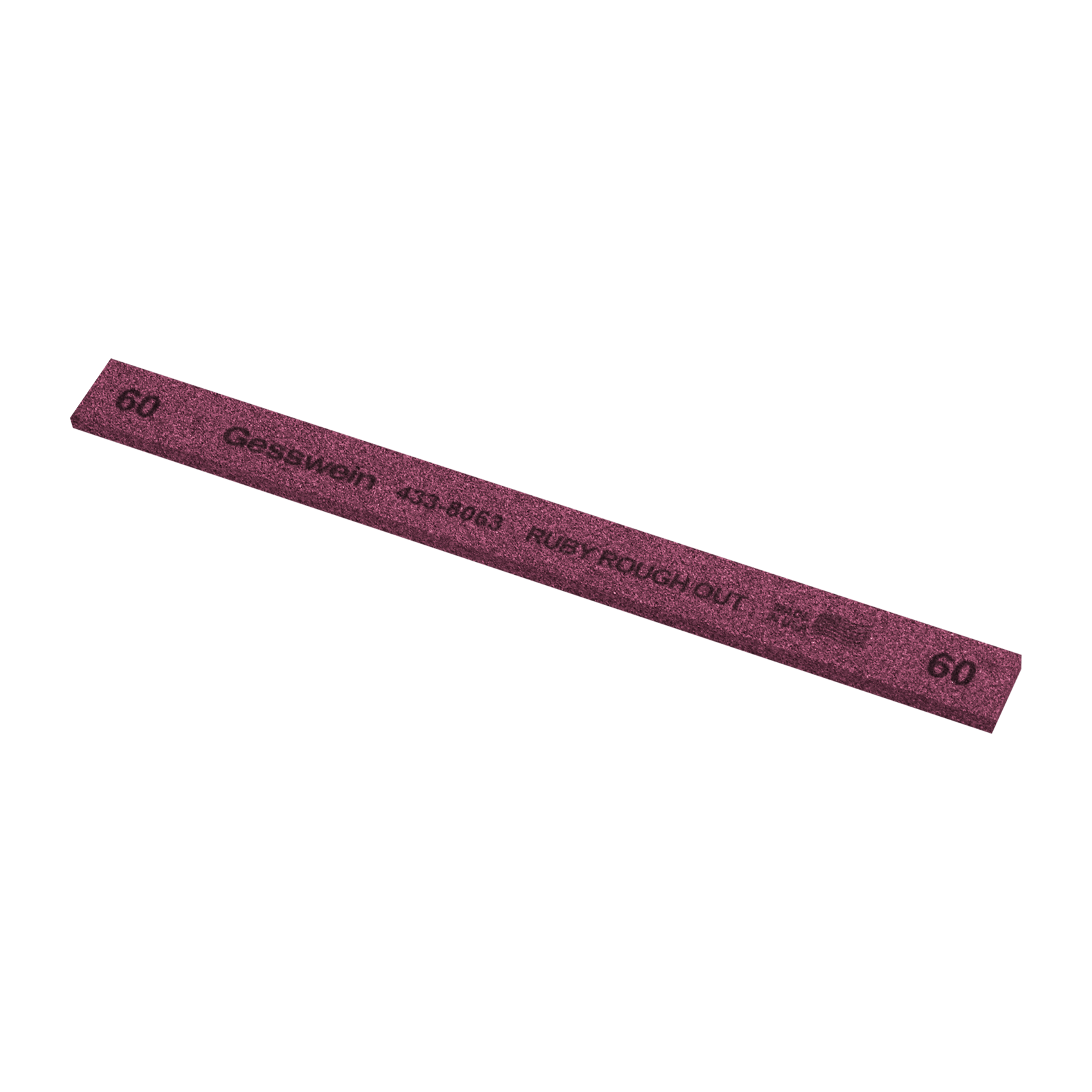 Pietra Ruby Rough Out 13x3x150mm, Grana 60 - Rettangolare