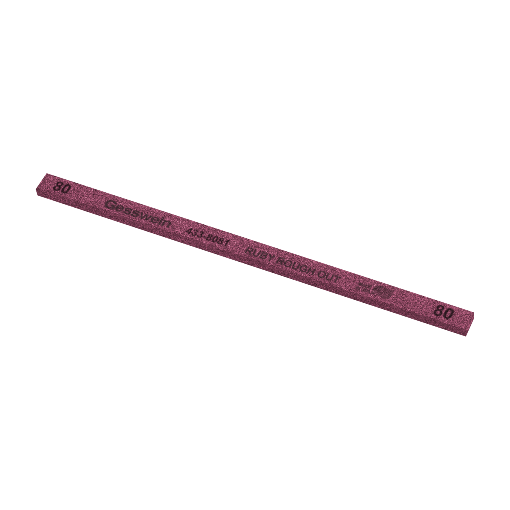 Pietra Ruby Rough Out 6x3x150mm, Grana 80 - Rettangolare