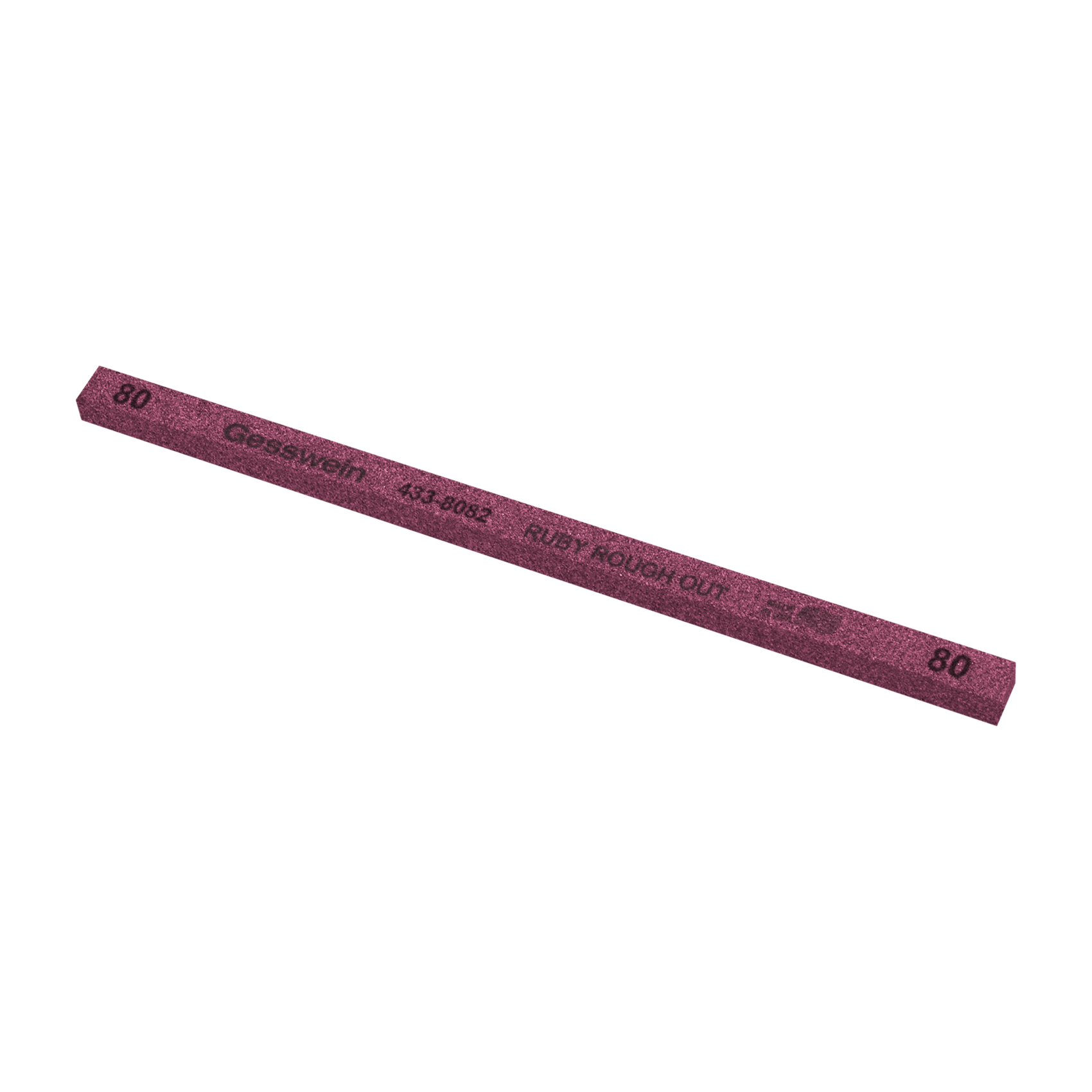 Pietra Ruby Rough Out 6x6x150mm, Grana 80 - Quadrata
