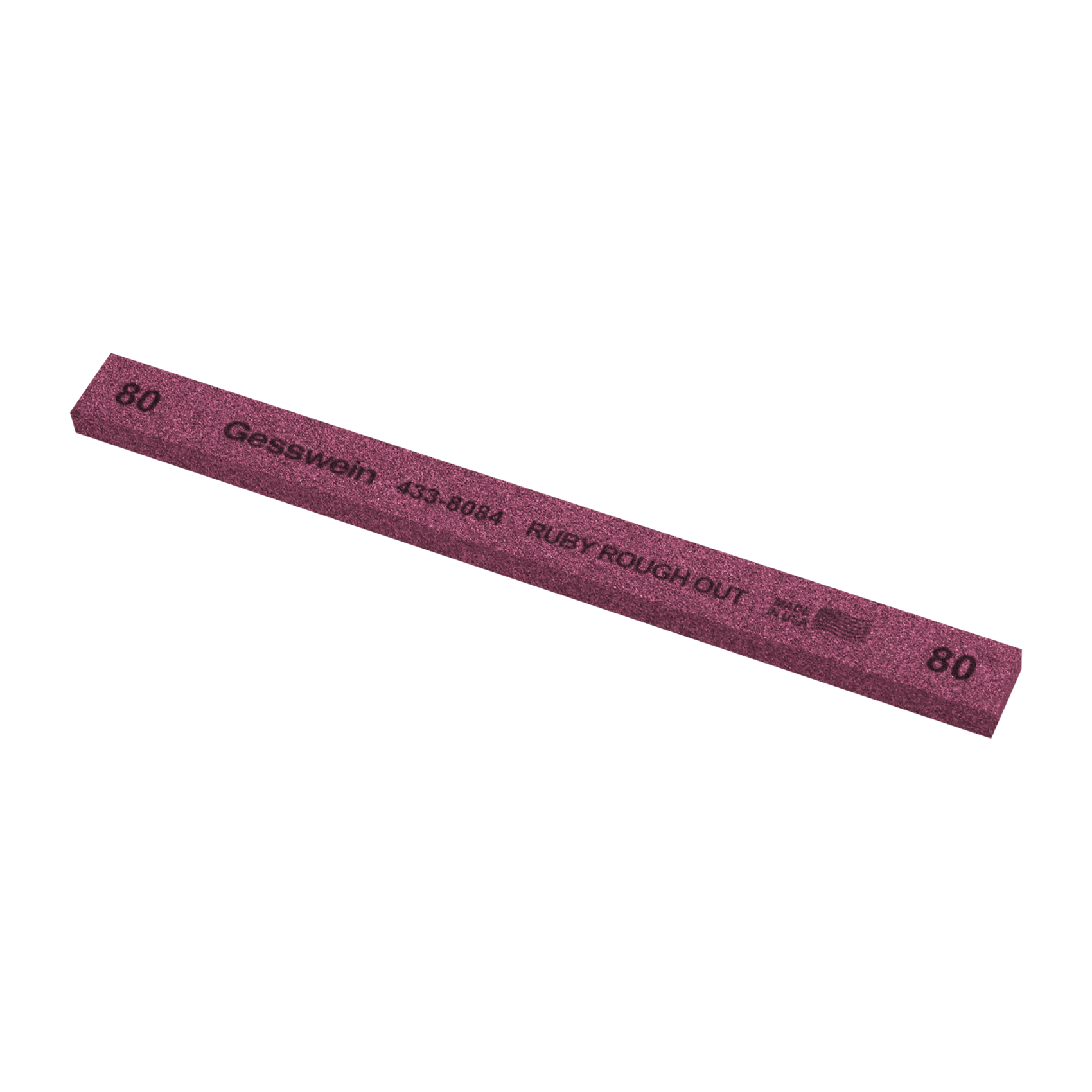 Pietra Ruby Rough Out 13x6x150mm, Grana 80 - Rettangolare