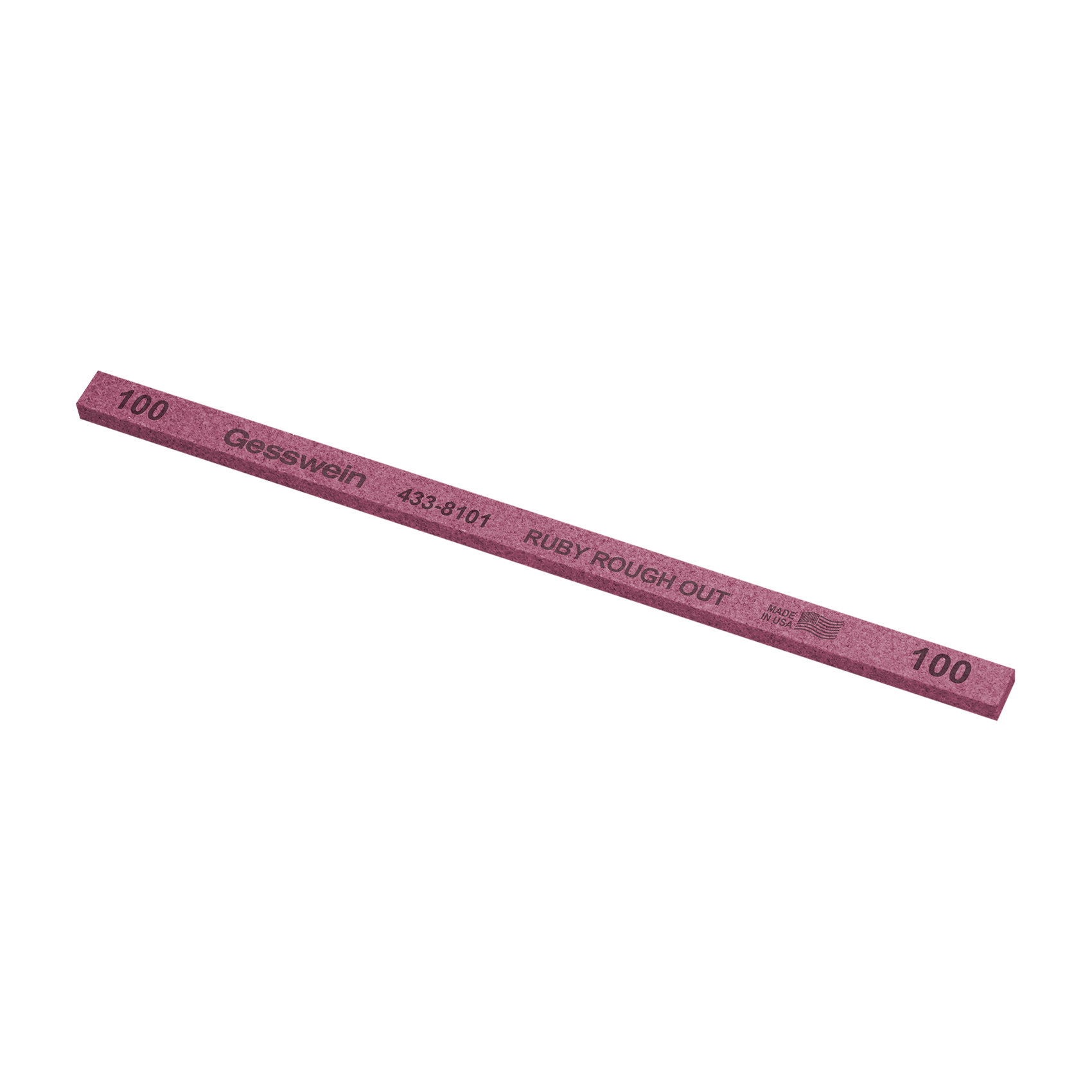 Pietra Ruby Rough Out 6x3x150mm, Grana 100 - Rettangolare