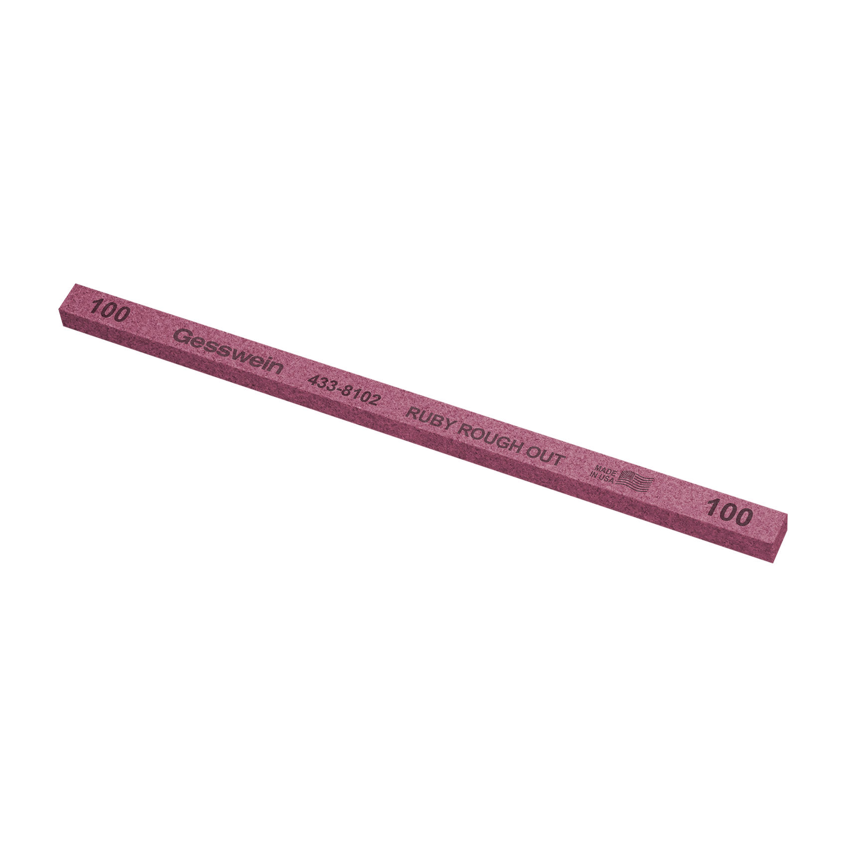 Pietra Ruby Rough Out 6x6x150mm, Grana 100 - Quadrata