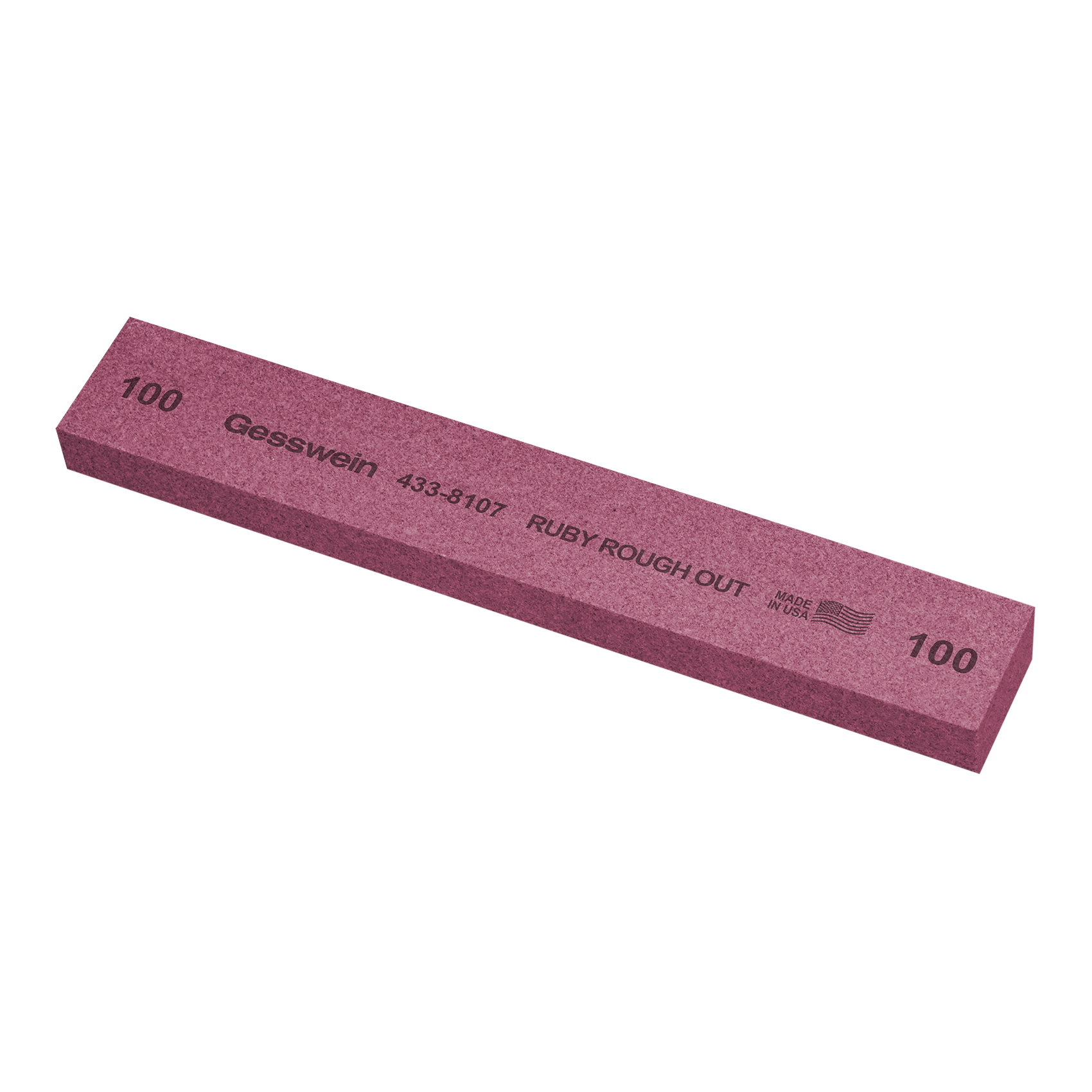 Pietra Ruby Rough Out 25x13x150mm, Grana 100 - Rettangolare