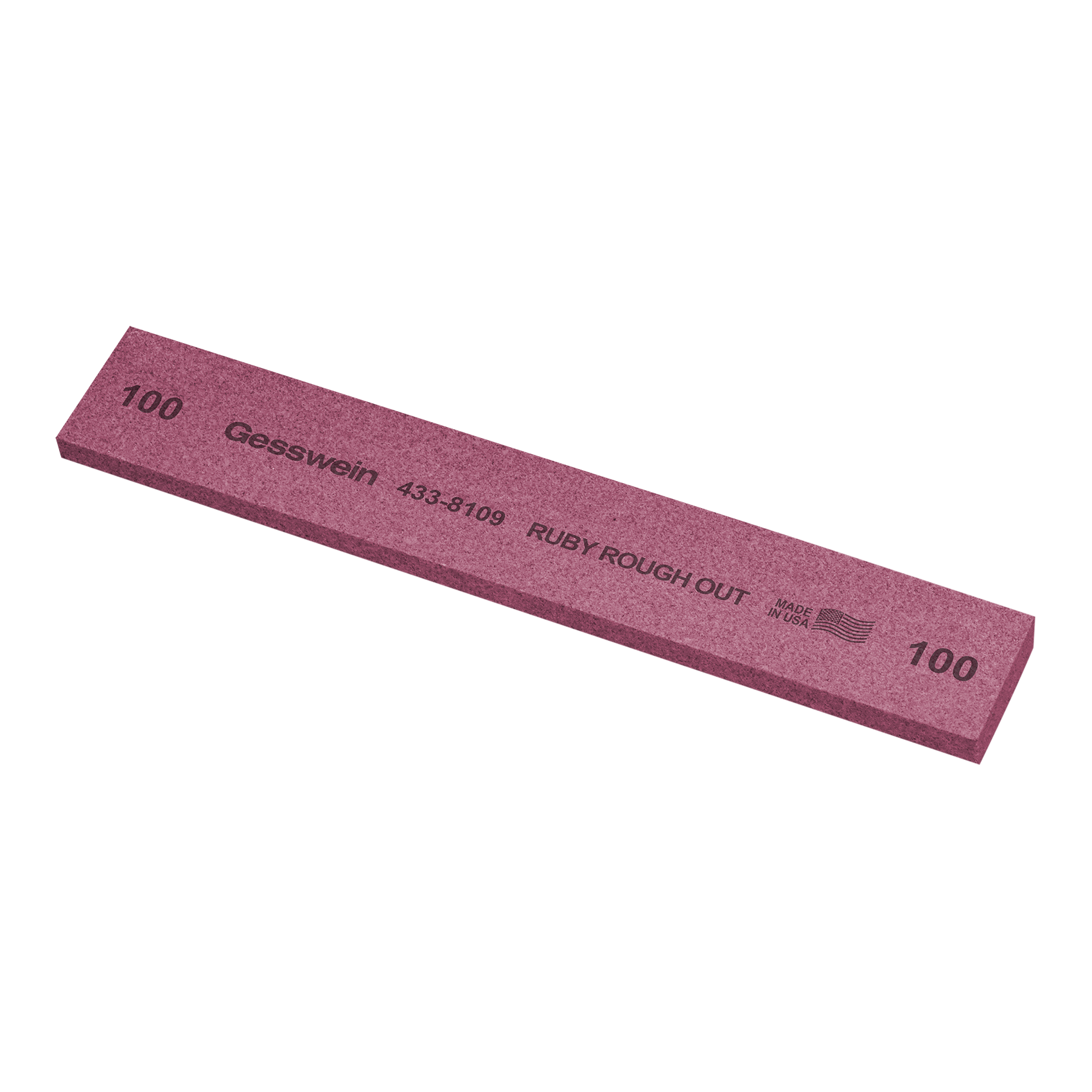 Pietra Ruby Rough Out 25x6x150mm, Grana 100 - Rettangolare