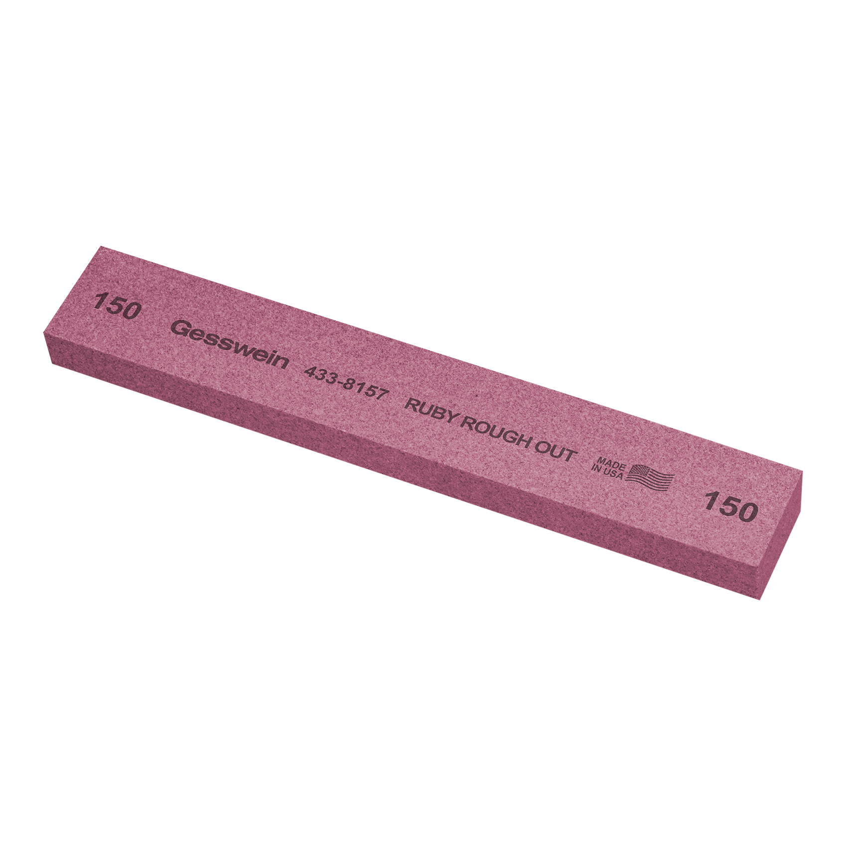 Pietra Ruby Rough Out 25x13x150mm, Grana 150 - Rettangolare