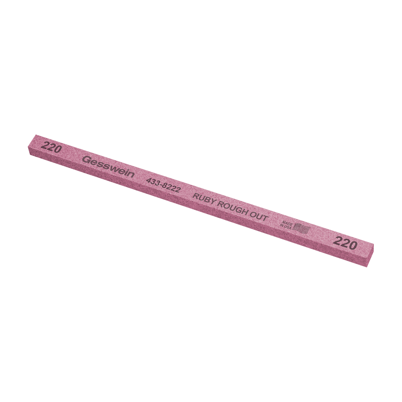 Pietra Ruby Rough Out 6x6x150mm, Grana 220 - Quadrata