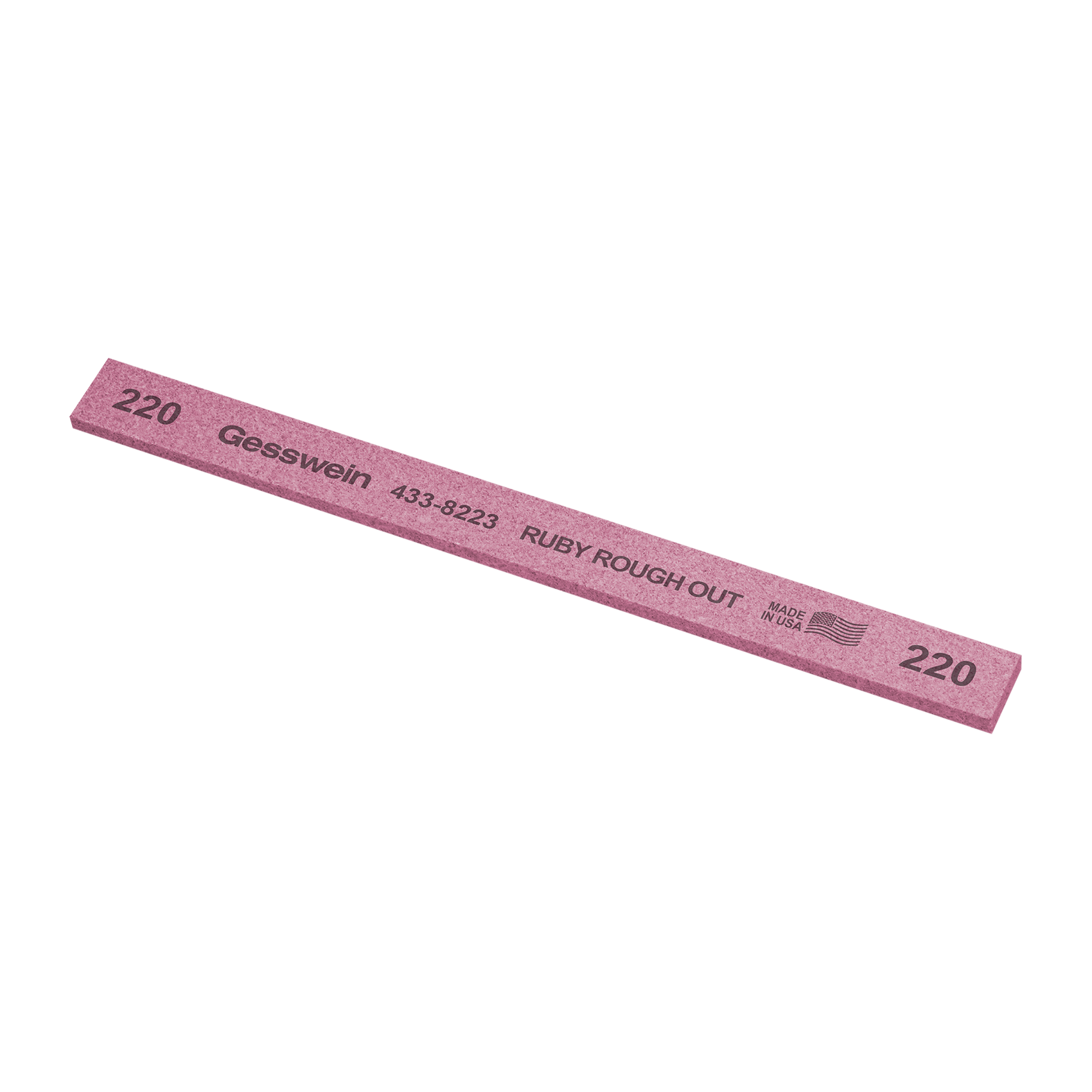 Pietra Ruby Rough Out 13x3x150mm, Grana 220 - Rettangolare