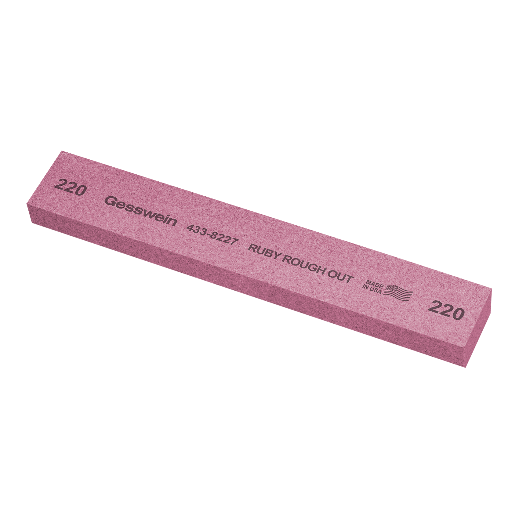 Pietra Ruby Rough Out 25x13x150mm, Grana 220 - Rettangolare