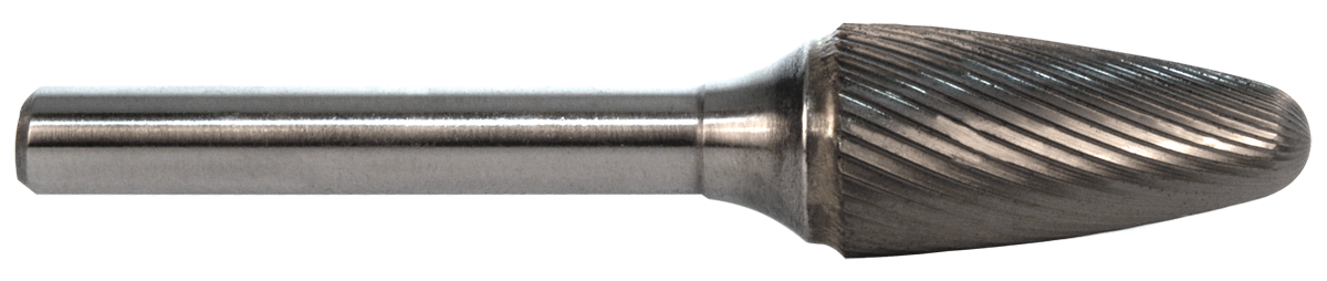 Fresa d. 9,5x19,0mm, PSF-3M-F, taglio F, ogiva - Gambo d. 6mm