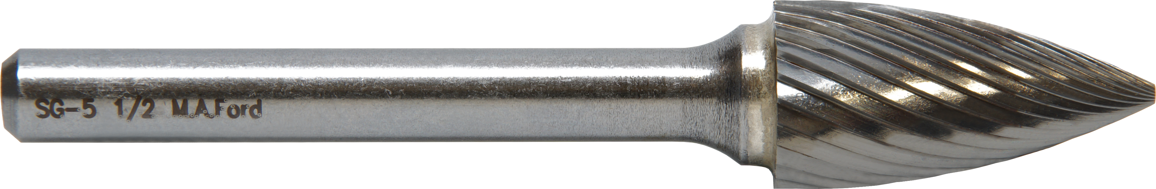Fresa d. 9,5x19,0mm, PSG-3M-D, taglio D, ogiva - Gambo d. 6mm