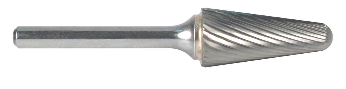 Fresa d. 9,5x28,0mm, PSL-3M-F, taglio F, conica - Gambo d. 6mm