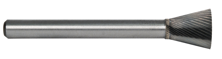 Fresa d. 12,7x12,7mm, PSN-4M-F, taglio F, cono r. - Gambo d. 6mm