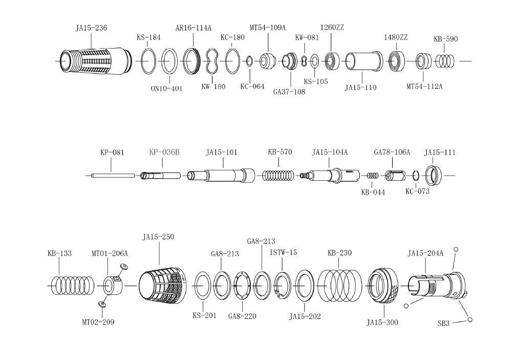 Anello di fermo GA8-220 per STX
